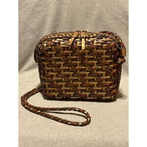 L.J.S. Collection From Brazil Woven Leather Crossbody Women’s Handbag